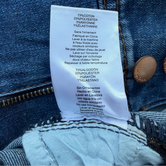 Indigo Poppy Pearl Bead Bootcut High-Rise Stretch Jeans ~ Women’s 14 - Picture 10 of 10